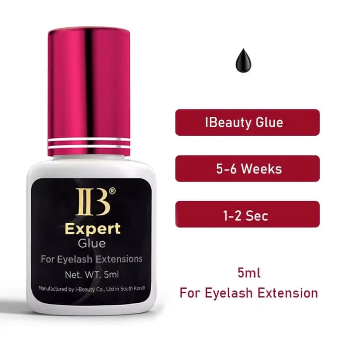 10 bouteilles de colle IB Ultra Super Plus, fournitures d'extensions de faux cils individuels à séch
