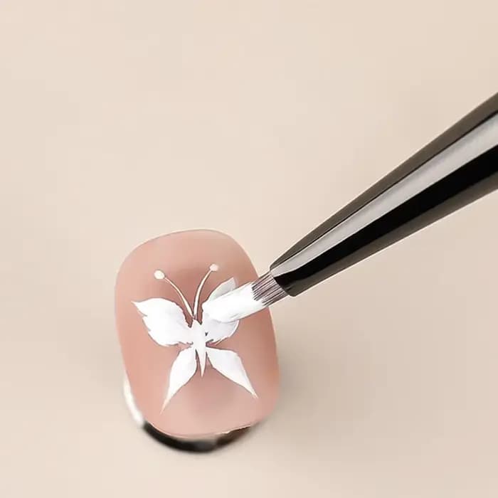 Pinceau triangulaire pour nail art, motifs 3D, pinceau à ongles en acrylique pour photothérapie, gel