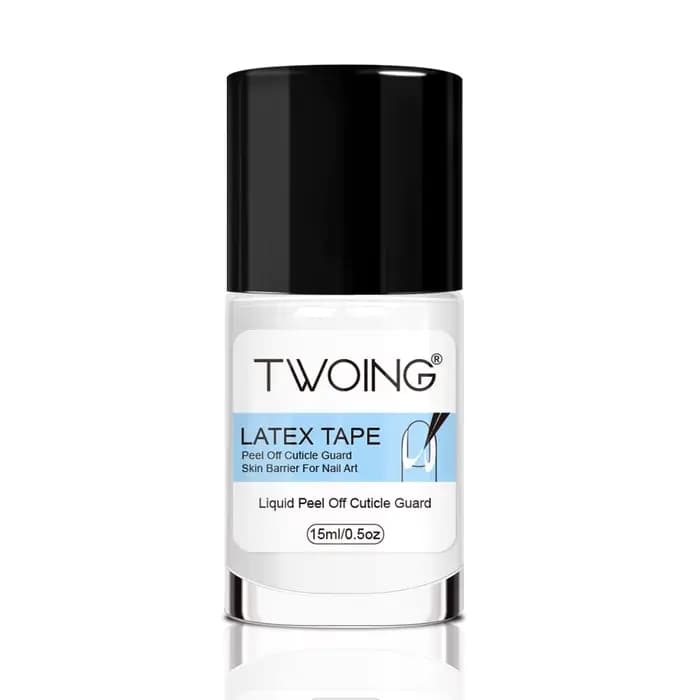 15mlNail Peel Off liquide Anti-débordement colle bord Latex bande, tampon de lait pour ongles Peel O