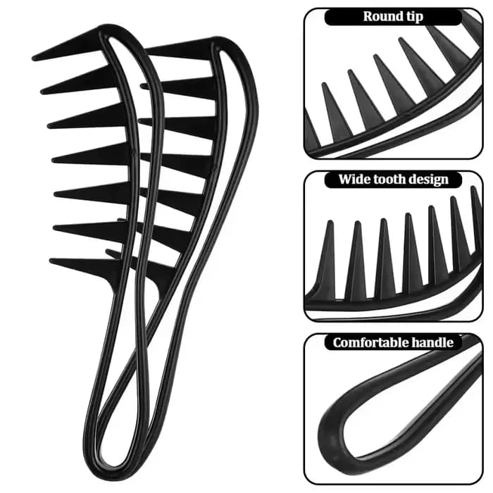 Ensemble de peignes volumisants à dents larges, brosse à Texture moelleuse, peigne plat en forme de