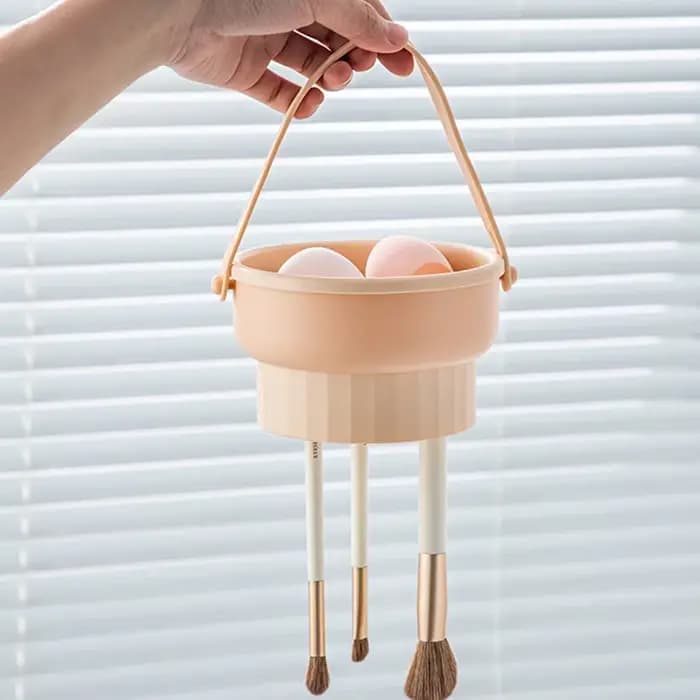 Outil de nettoyage des pinceaux de maquillage, accessoire de beauté pour un nettoyage rapide des pin