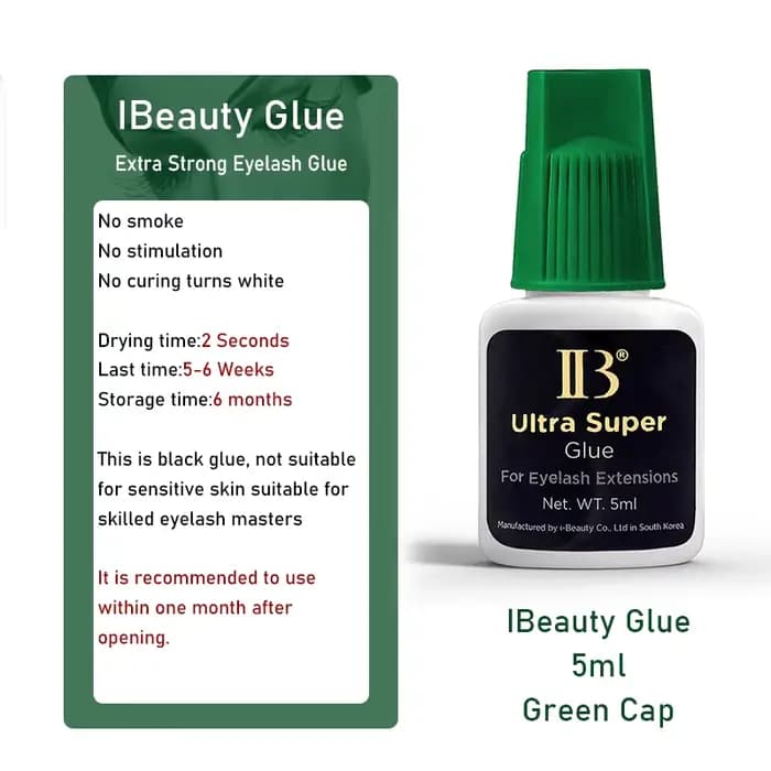 10 bouteilles de colle IB Ultra Super Plus, fournitures d'extensions de faux cils individuels à séch