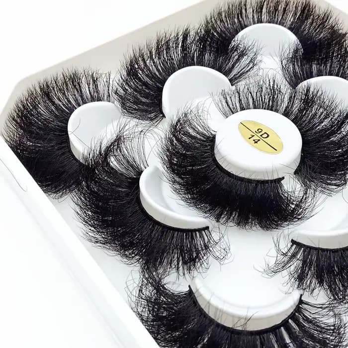 Nouveau 5 paires 15-25mm 3D cils de vison en gros faux cils naturels, Extension de cils en gros en v