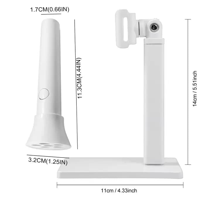 Lampe LED UV Portable pour ongles et Base de Support de lumière LED Rechargeable pour les ongles Gel
