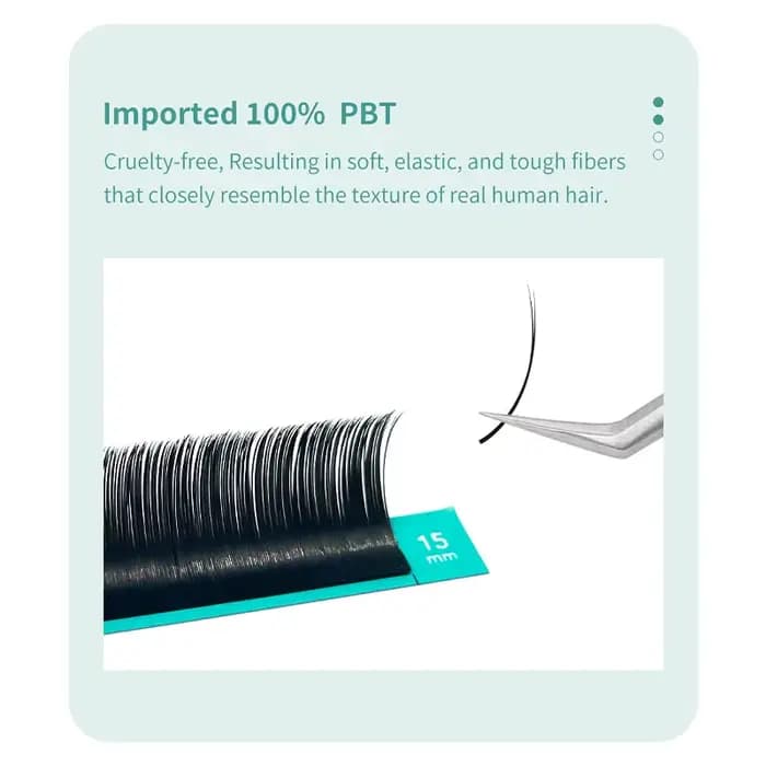 DIYDAY Ellipse Extensions de cils plats 0.15 0.20 cils plats individuels Super plus doux aspect natu