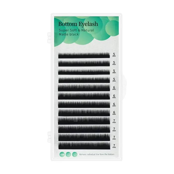 GAHAMACA sous les cils 5mm/6mm/7mm cils individuels Extensions de cils doux naturels J/C Curl faux C