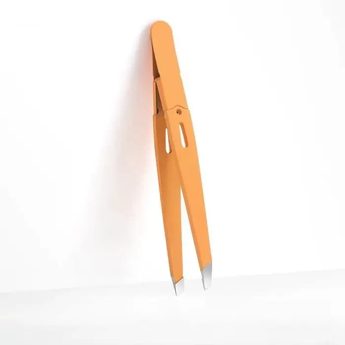 Pince à sourcils colorée, extracteur de poils fins, en acier inoxydable, pinces à sourcils inclinées