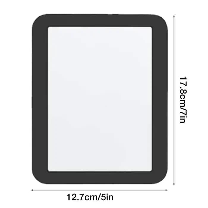 Miroirs suspendus rectangulaires portables 12.5*18cm miroir de casier aimant petit miroir de casier