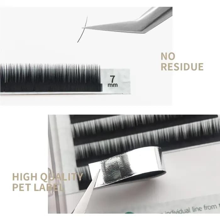GAHAMACA sous les cils 5mm/6mm/7mm cils individuels Extensions de cils doux naturels J/C Curl faux C