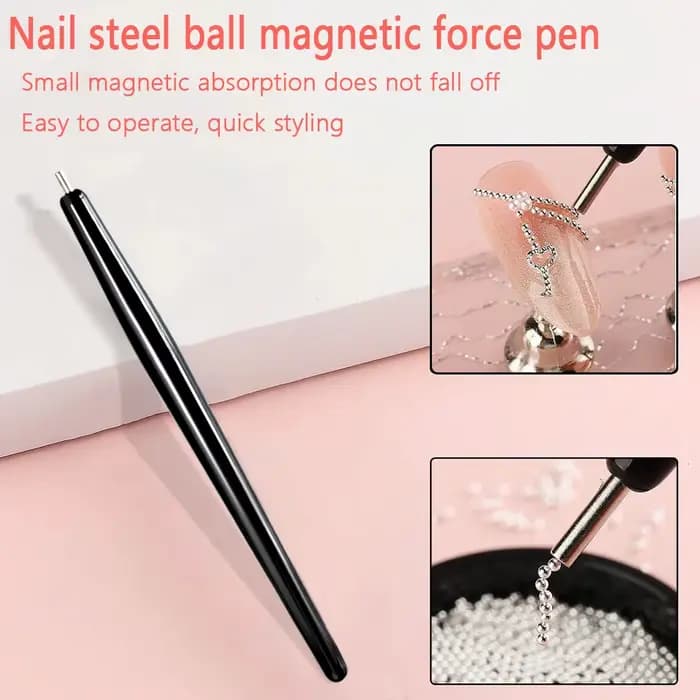 Stylo magnétique pour ongles Vortex/lollipop, œil de chat, crée une ondulation de l'eau, effet tourb
