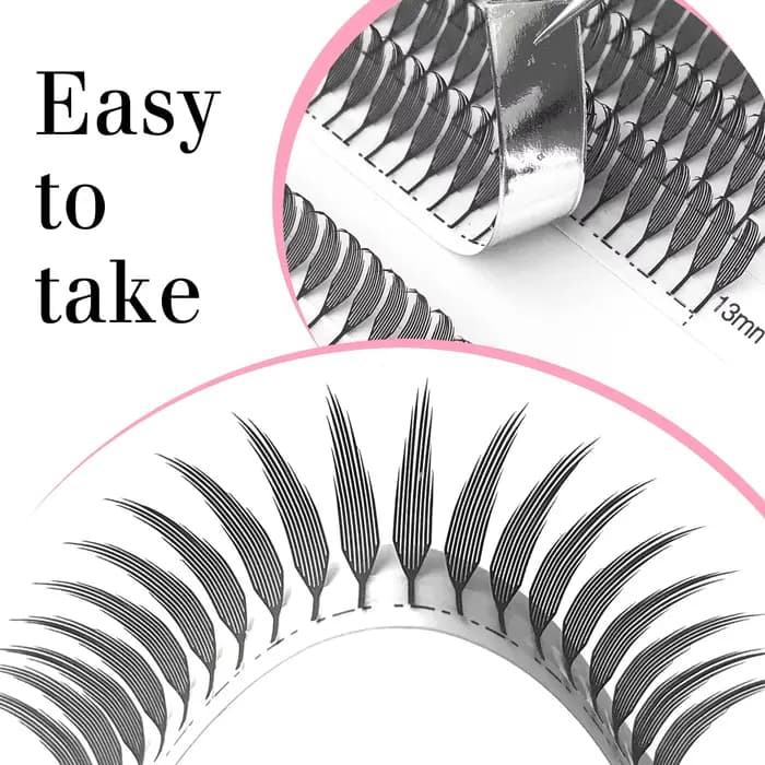 CoMango new spire lashes tower fans premade spikes eyelash extensions single/mix 8-15mm for anime ey