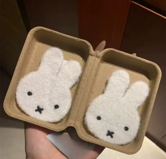 Pince à cheveux Miffy en peluche mignonne - Fixateur de frange pour fille, accessoire capillaire Vel