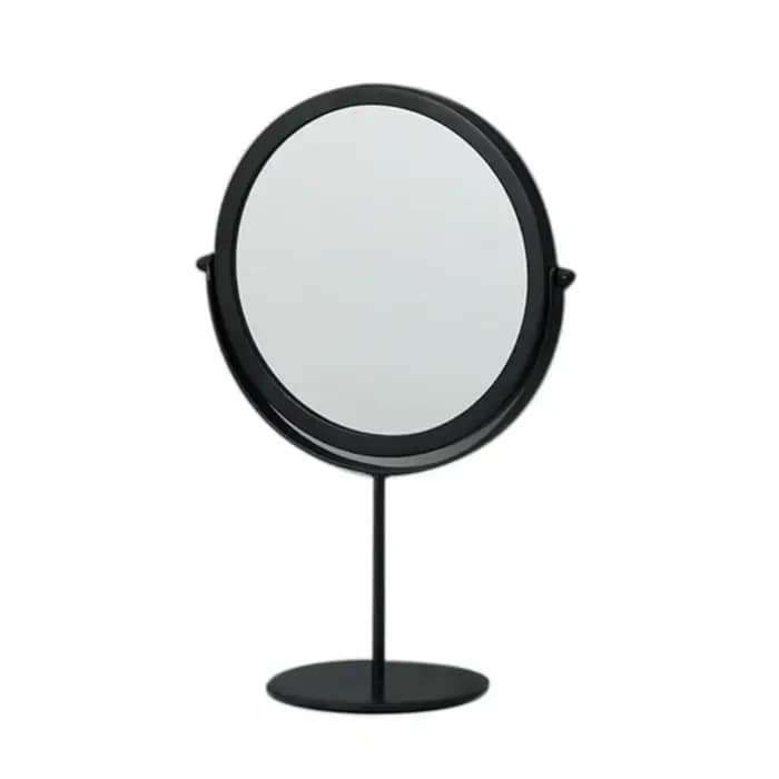 Miroir de Maquillage Rotatif Haute Définition Style Européen en Métal, Miroir de Beauté Artistique p