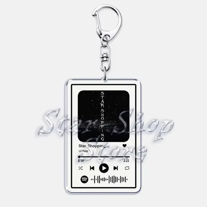 Porte-clés chanteur Lil Peep pour femmes, accessoires Star Shopping Beamer Boy, liste de lecture de