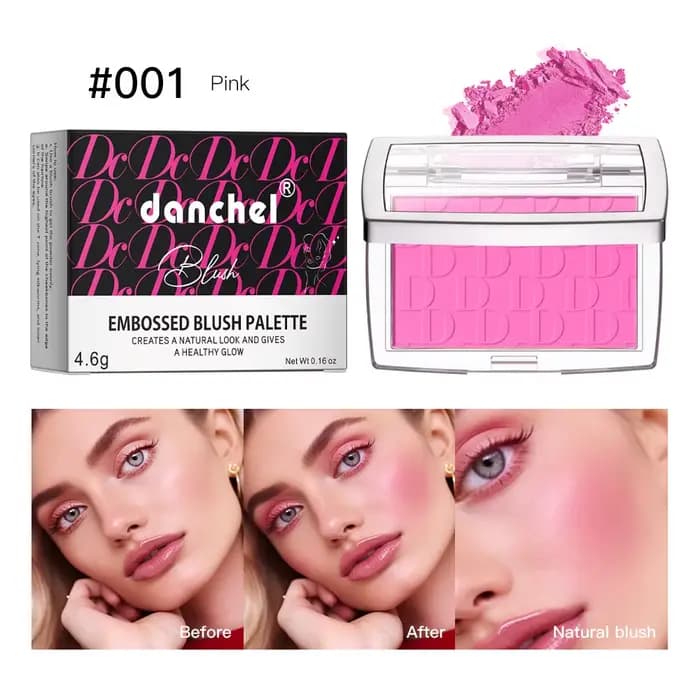 Palette de fards à joues en relief mat, rose, poudre de fard à joues pour le visage, corail rose hau