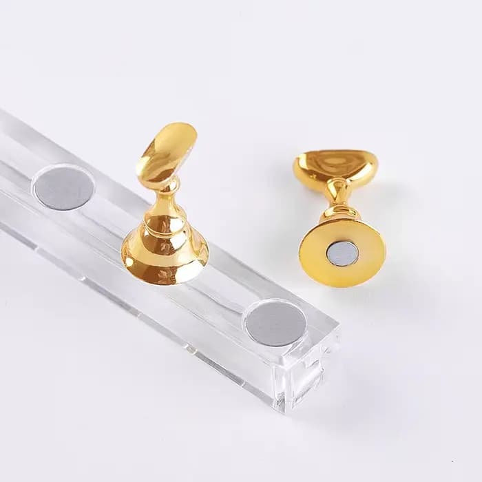 5/30 pièces/ensemble support magnétique pour ongles faux ongles pointe support de pratique support d