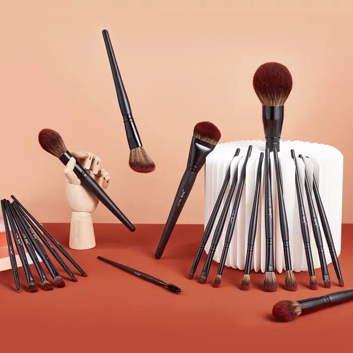 Jessup pinceaux de maquillage ensemble 3-21 pièces Premium synthétique grande poudre fond de teint c
