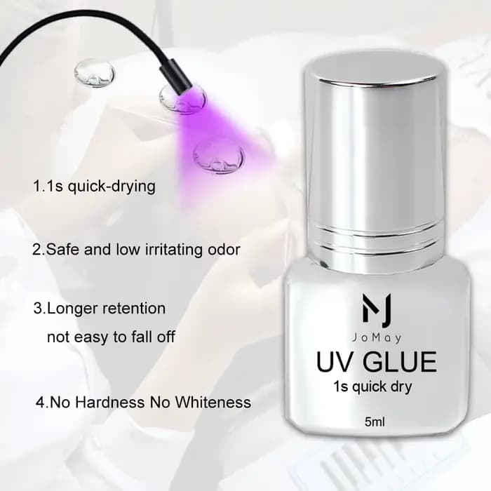JOMAY colle UV colle à cils Extra forte colle à cils fournitures d'extension colle UV 5ML adhésif ét