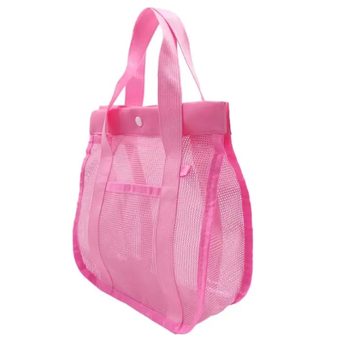 Trousse de toilette à main verte, grand sac de bain, sac en filet, sac de rangement pour jouets de p