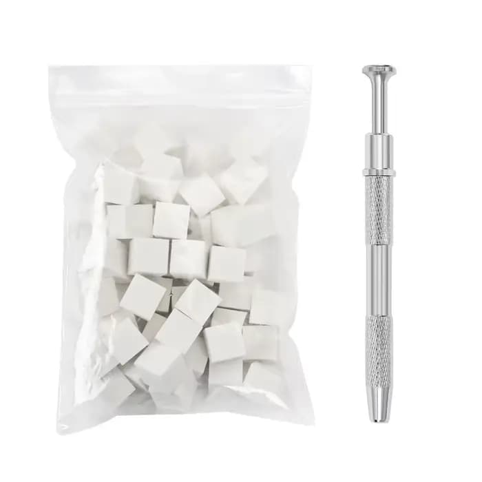Éponge pour Nail Art, 50 pièces, dégradé et pince à ongles, brosse à ongles, outils d'art des ongles