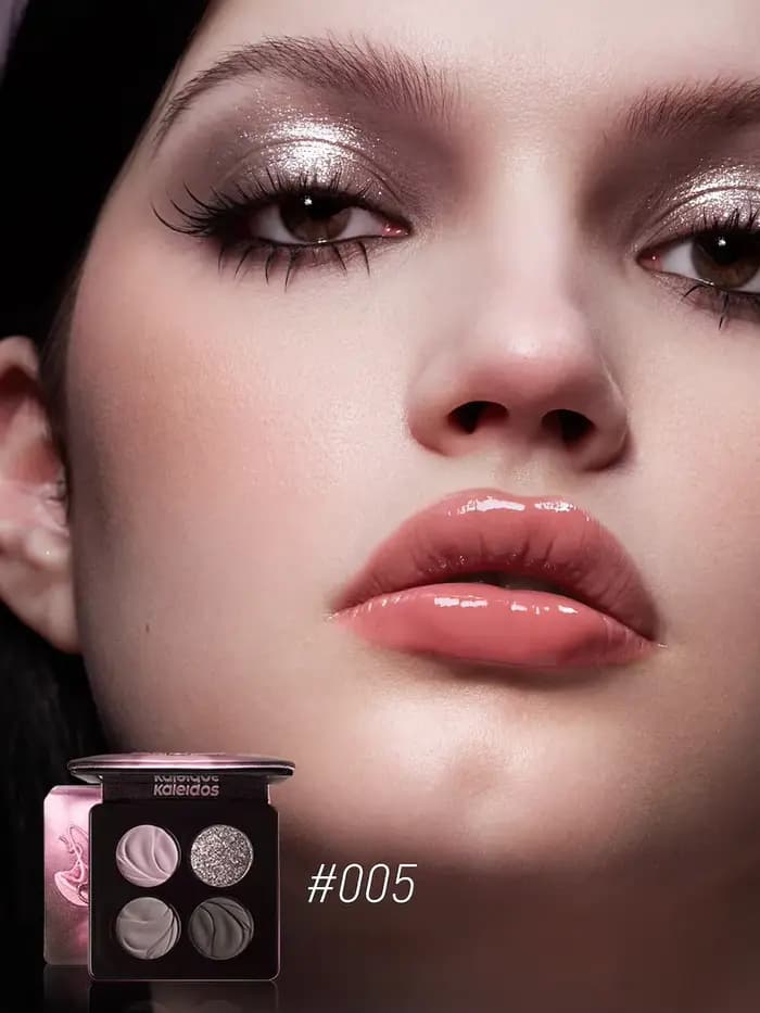 Palette Fards à Paupières Kaleidos 4 Couleurs Maquillage Yeux Mat Brillant Smokey Longue Tenue Facil