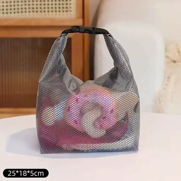 Sac de toilette transparent imperméable pour cosmétiques, sac de voyage portable de grande capacité,