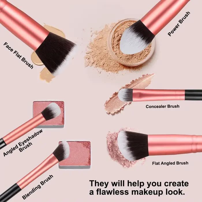 Ensemble professionnel de pinceaux de maquillage 14/16 pièces, doux et moelleux, pour fard à paupièr