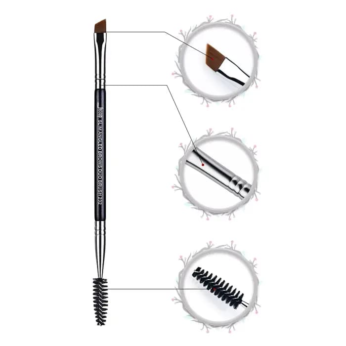 Jessup pinceau de maquillage pour sourcils double tête pinceaux à cils maquillage pour les yeux cosm