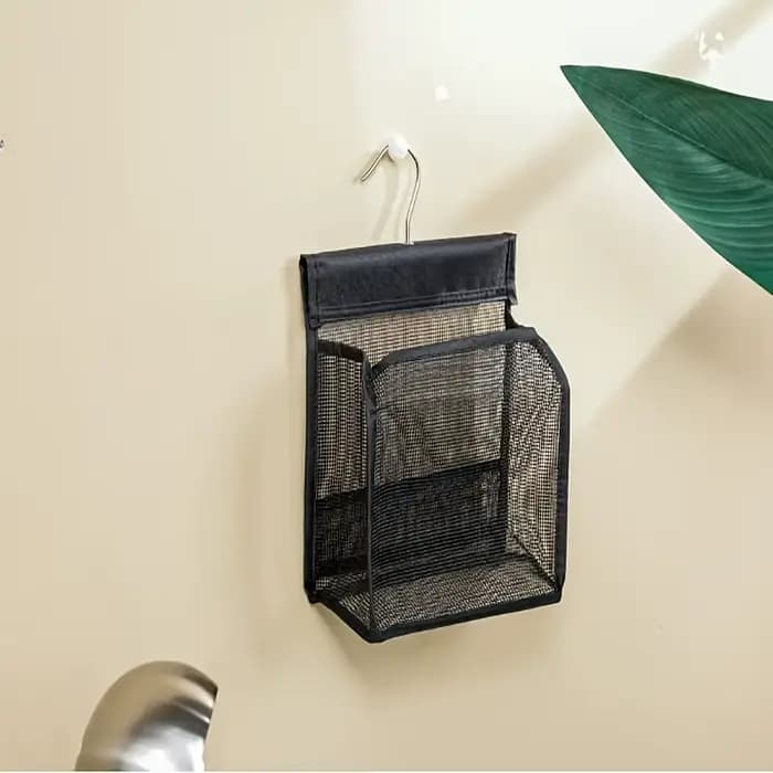 Sac de toilette suspendu en maille PVC, sac de rangement portable à séchage rapide pour la douche, o