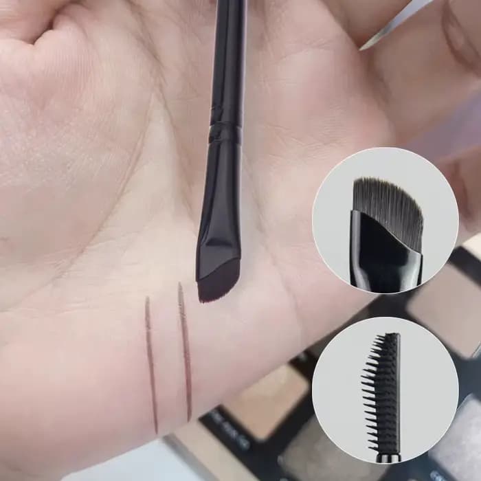 Brosse à sourcils en Silicone, lame Eyeliner, Angle fin, Oblique, sous les yeux, brosse de détail pr