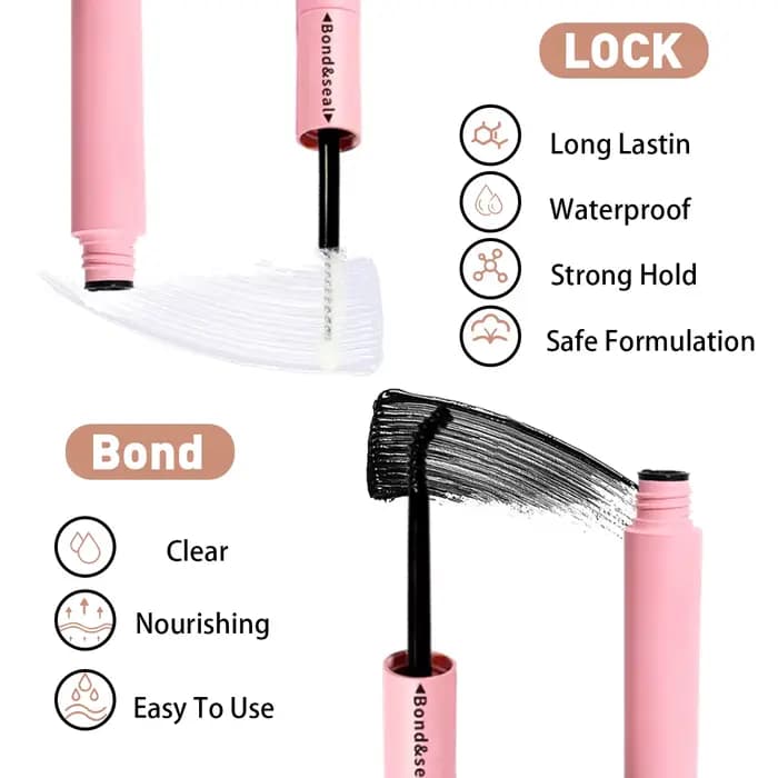 Colle et scellage de cils pour grappes de cils, colle fixe forte, durable 48H, colle pour extensions