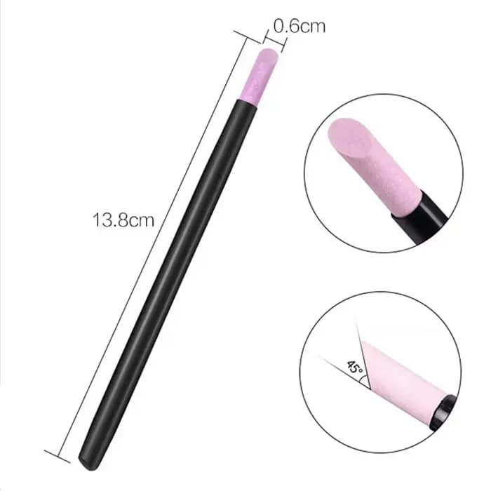 Stylo de meulage à Quartz pour Nail Art, ciseaux à cuticules, dissolvant de peau morte, vernis Gel U