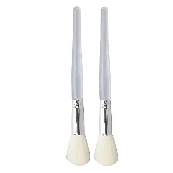 Lot de 2 pinceaux applicateurs pour masque facial, manche transparent, outils de beauté cosmétiques,