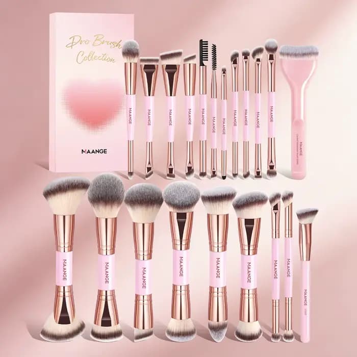 MAANGE – ensemble de pinceaux de maquillage multifonctionnels, 21 pièces, pinceau pour fond de teint