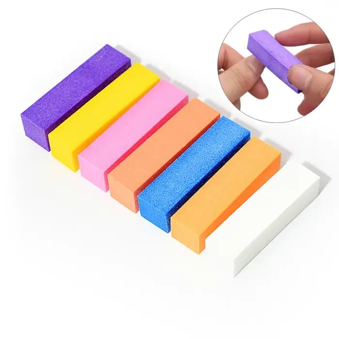 2/5/10 pièces coloré polissage ponçage fichier bloc pédicure manucure soin Nail Art éponge tampon bl