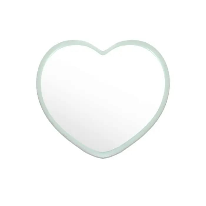 Miroir portable en forme de cœur à une face, miroir de poche haute définition, petit miroir de beaut