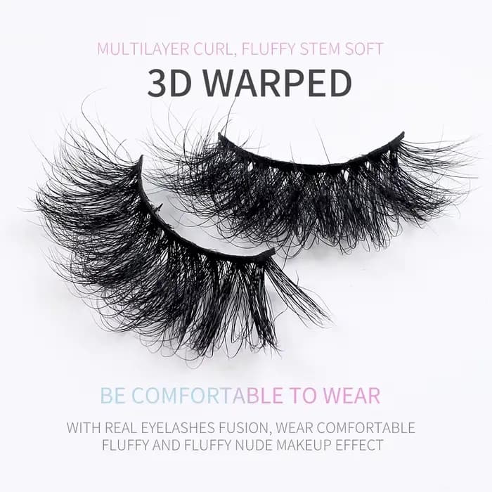 Cils en vison 5/10/30/50 paires, cils longs de 25mm, vaporeux, en vrac, maquillage 25mm, vente en gr