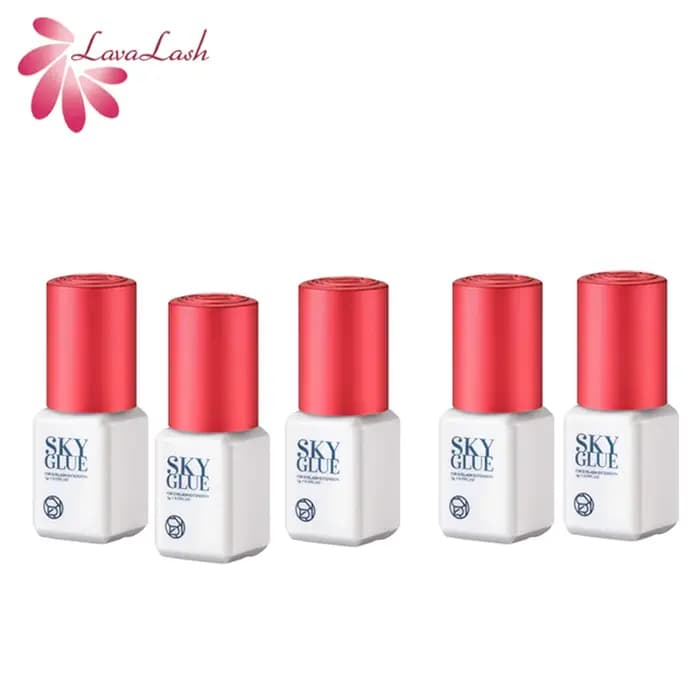Extensions de cils coréennes originales, colle Sky avec capuchon rouge, temps de séchage de 1 à 2 se