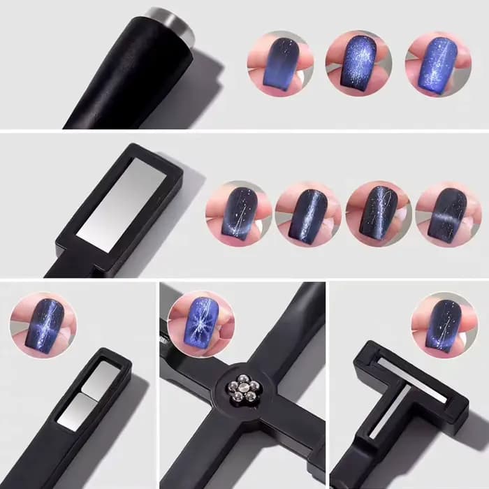 Ensemble de stylos baguette magnétique pour Nail Art, pour peinture sur Gel œil de chat 3D, baguette