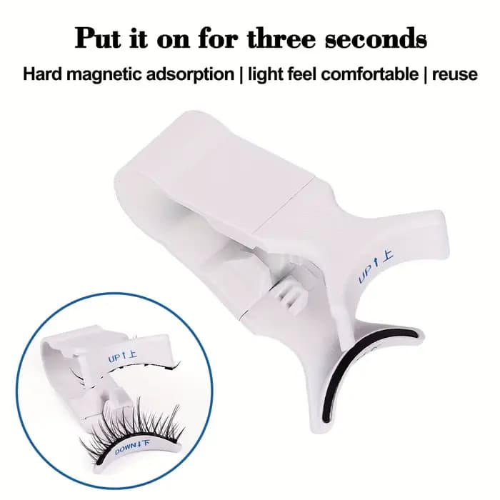 1 pièce d'application de cils sans effort avec pince à cils magnétique-applicateur ABS pour faux cil