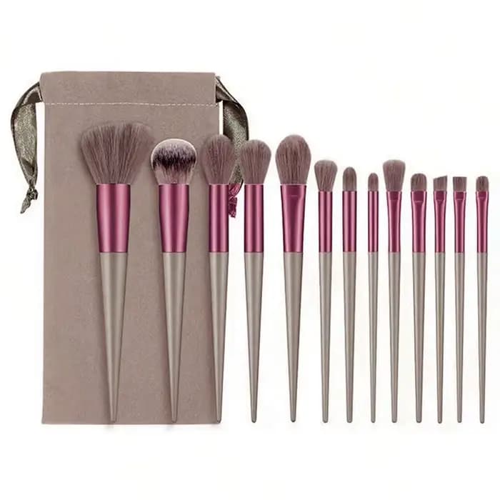 13 pièces ensemble de pinceaux de maquillage ombre à paupières fond de teint femmes brosse cosmétiqu