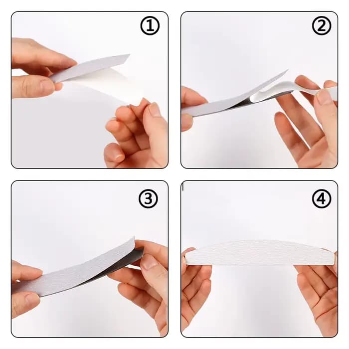 Ensemble de limes à ongles papier de verre de remplacement avec poignée en métal limes à ongles grai