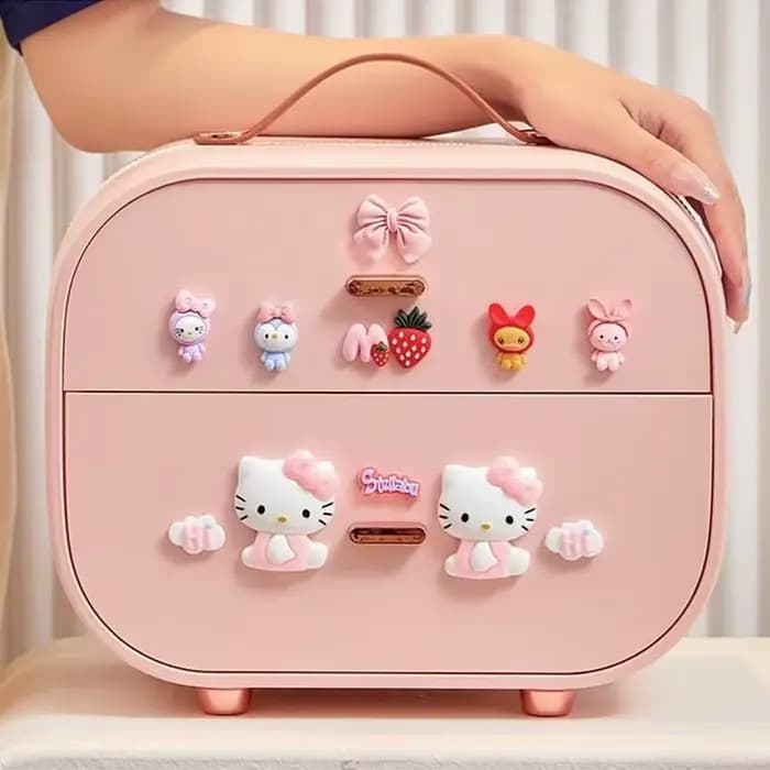 Hello Kitty Kuromii Melody Cartoon Cute Makeup Brush Hair Accessories Rubber Band Multi-Layer Jewelr