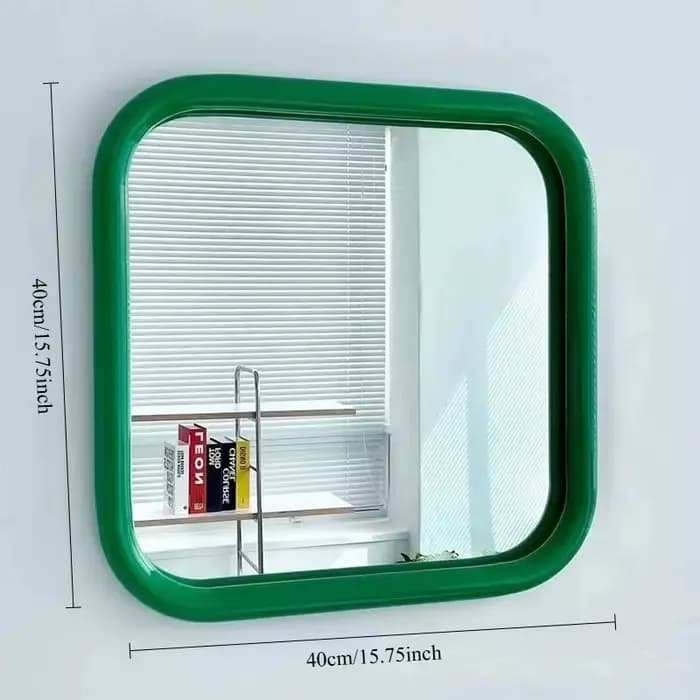 Miroir mural décoratif avec cadre en acier inoxydable, miroir de vanité mural moderne pour salle de