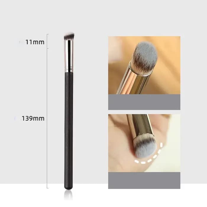 Pinceaux de maquillage synthétiques, correcteur de fond de teint, couverture sans couture, cercle fo