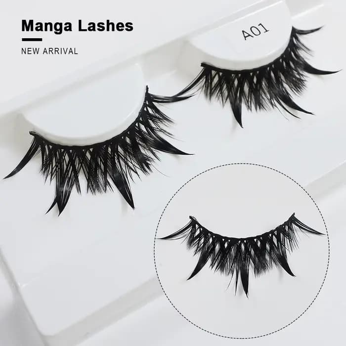 RED SIREN – faux-cils en Manga mouillés, longs, épais, naturels, à la mode, maquillage coréen, nouve
