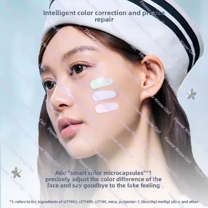 Maquillage fleur connaît coquille perle Collection apprêt coloration Base de maquillage visage lait