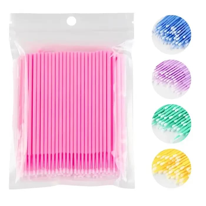 Brosse de nettoyage de cils, 1000/500 pièces, outil de démaquillage de beauté très coloré, grossiste