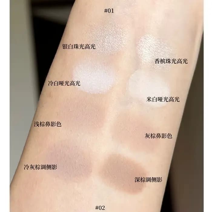 Fleur connaît le maquillage papillon nuage collier Collection en relief surbrillance et Contour Pale