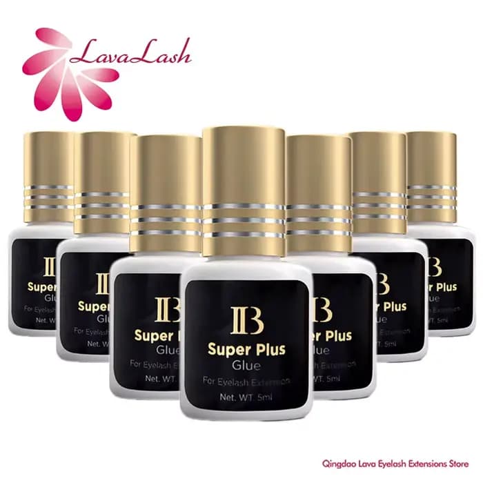 10 bouteilles IB IBeauty Super Plus colle pour Extensions de cils 5ml corée capuchon doré faux cils